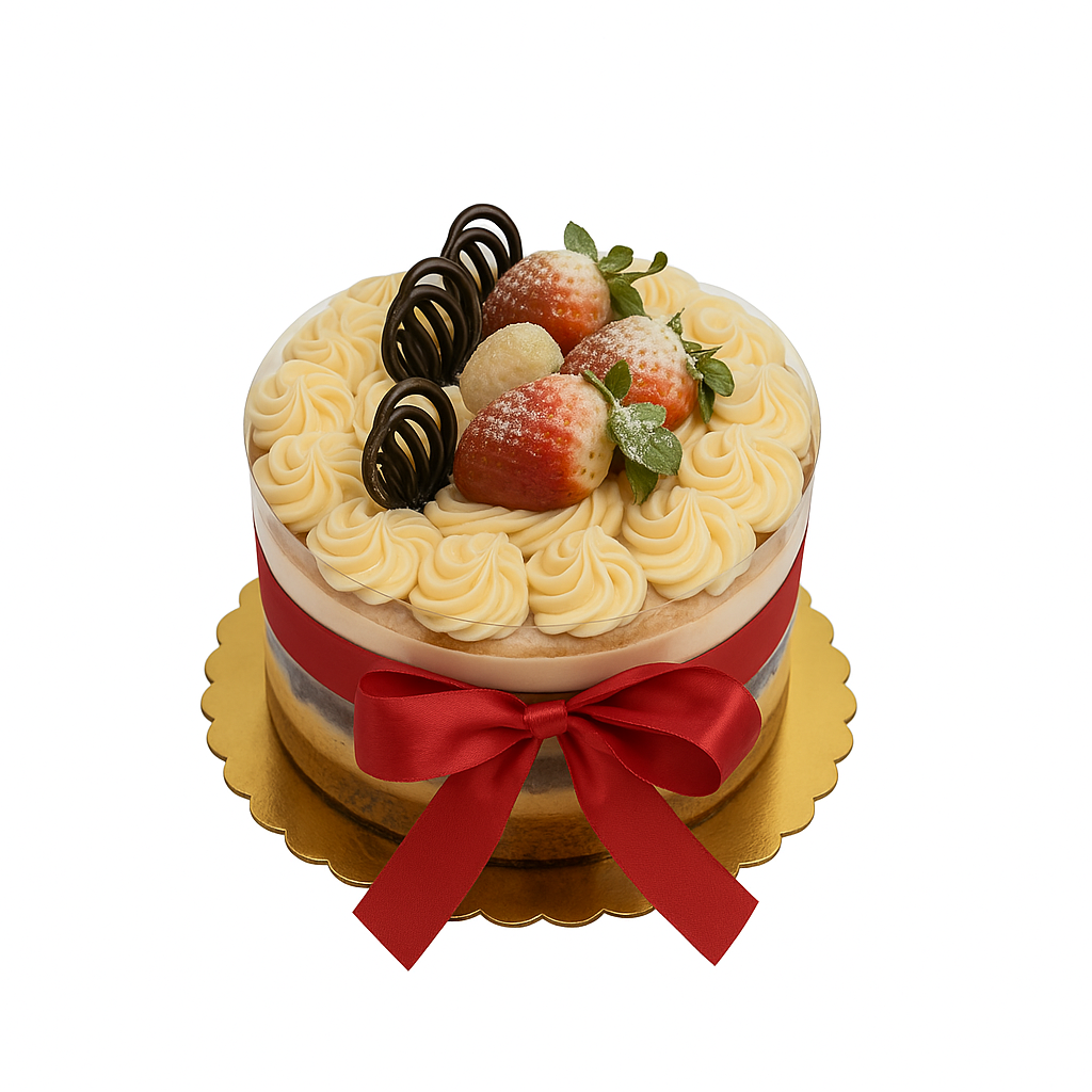 Bolo de Festa Ninho Com Morango ROKKA'S / Ninho Milk & Strawberry Celebration Cake