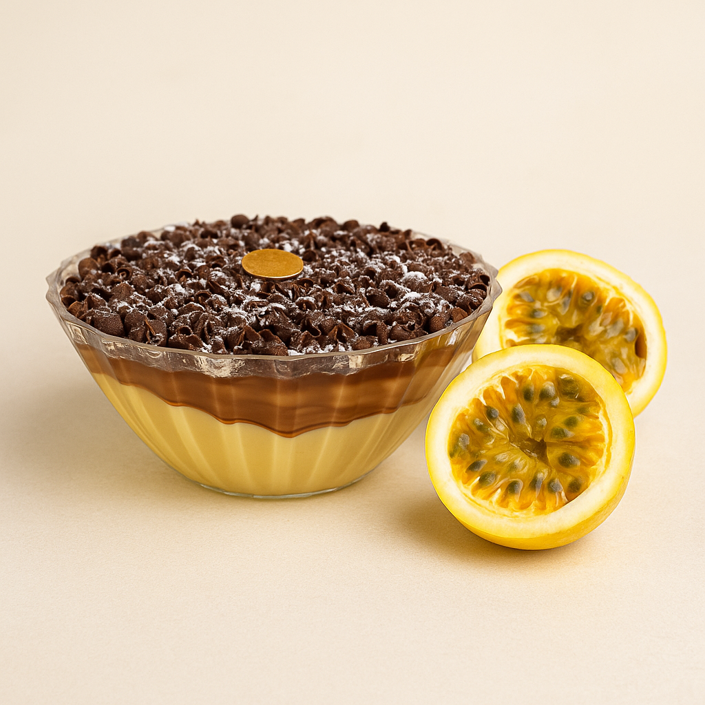 Mousse de Maracuja Com Ganache ROKKA'S