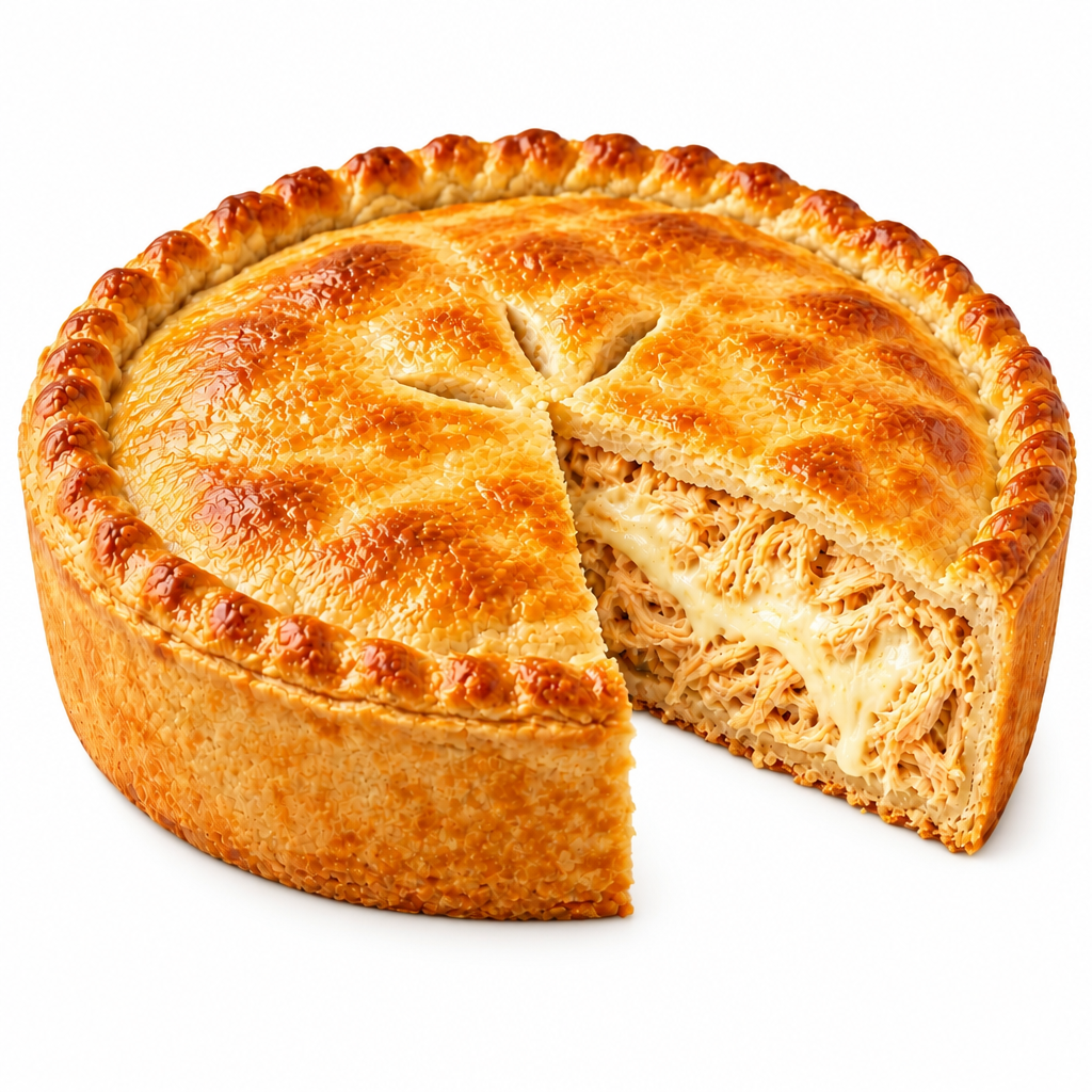 Empadão de Frango Catupiry ROKKA'S / Rokka’s Brazilian Chicken Pot Pie (Catupiry Cream Cheese)