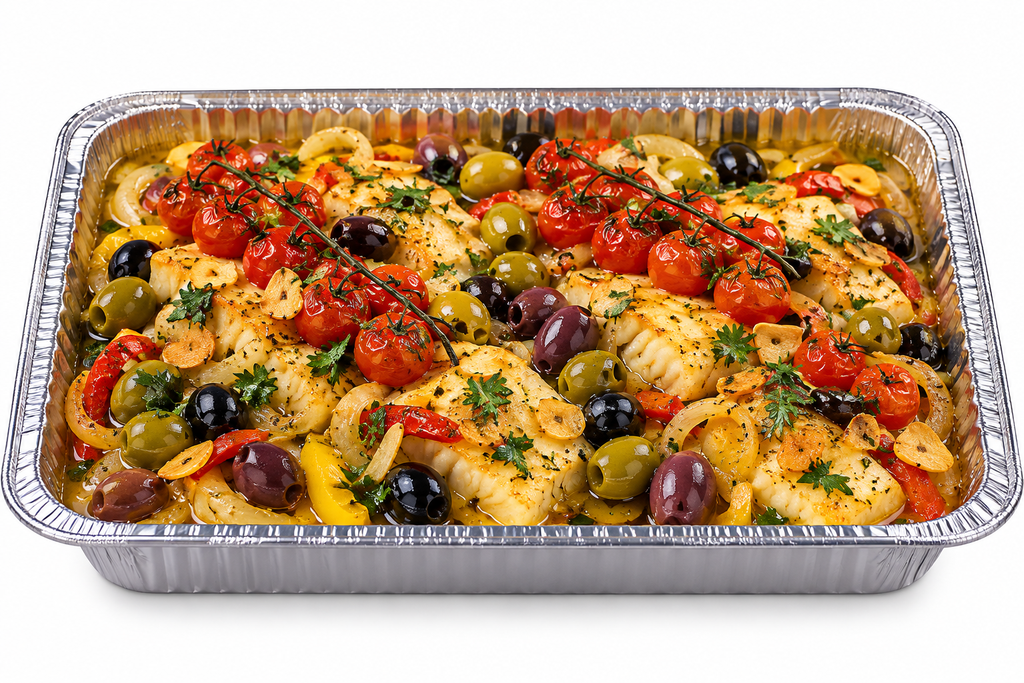 Bacalhau Mediterrâneo / Mediterranean-Style Cod