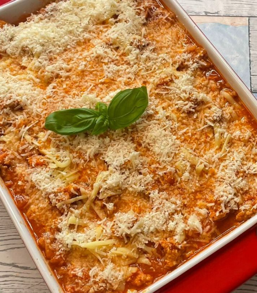 Lasanha a Bolonhesa Com Molho Branco/ Bolognese Lasagna with White Sauce