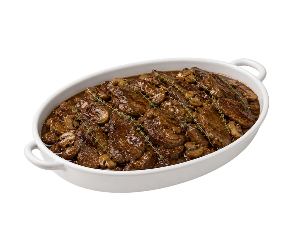 File Mignon ao Vinho Tinto e Cogumelos / Filet Mignon with Red Wine & Mushrooms